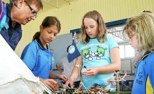 Guides gear up: Toni Nyssen, Rebecca Fintelman, Ashlea McLauchlan and Samantha Fintelman at Coffs Harbour Girl Guides registration day. Guides gear up: Toni Nyssen, Rebecca Fintelman, Ashlea McLauchlan and Samantha Fintelman at Coffs Harbour Girl Guides registration day.